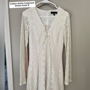 Lacey white dress